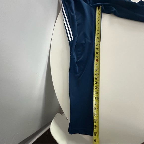 Adidas ClimaCool Navy Track Pants with White Stripes | Size Medium - Picture 5 of 6